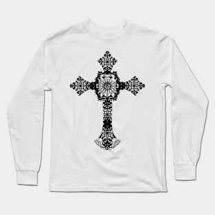 MINIMAL GOTHIC CROSS Long Sleeve T-Shirt